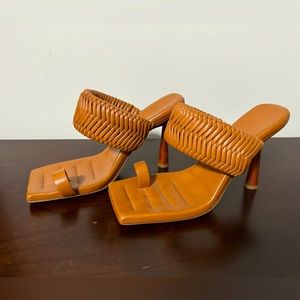 GIA BORGHINI x RHW Woven Strap Mule